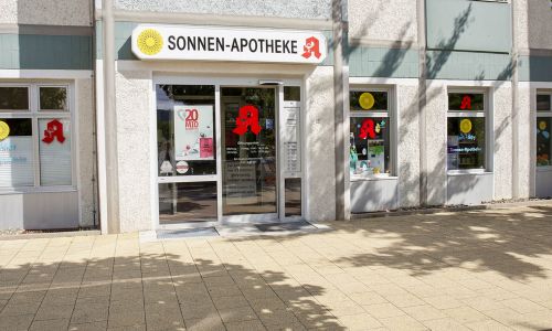 Eingang Sonnen-Apotheke in Wernigerode
